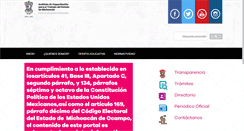 Desktop Screenshot of icatmi.michoacan.gob.mx