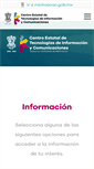 Mobile Screenshot of cetic.michoacan.gob.mx