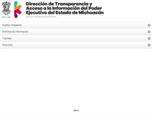 Tablet Screenshot of laip.michoacan.gob.mx